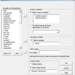 QETools Excel Add-in | Variable selection for Boxplot